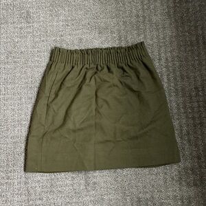 J. Crew Dark Green Pencil Skirt